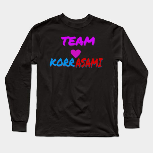 Team KorrAsami Long Sleeve T-Shirt by HeartsInspiredRunning